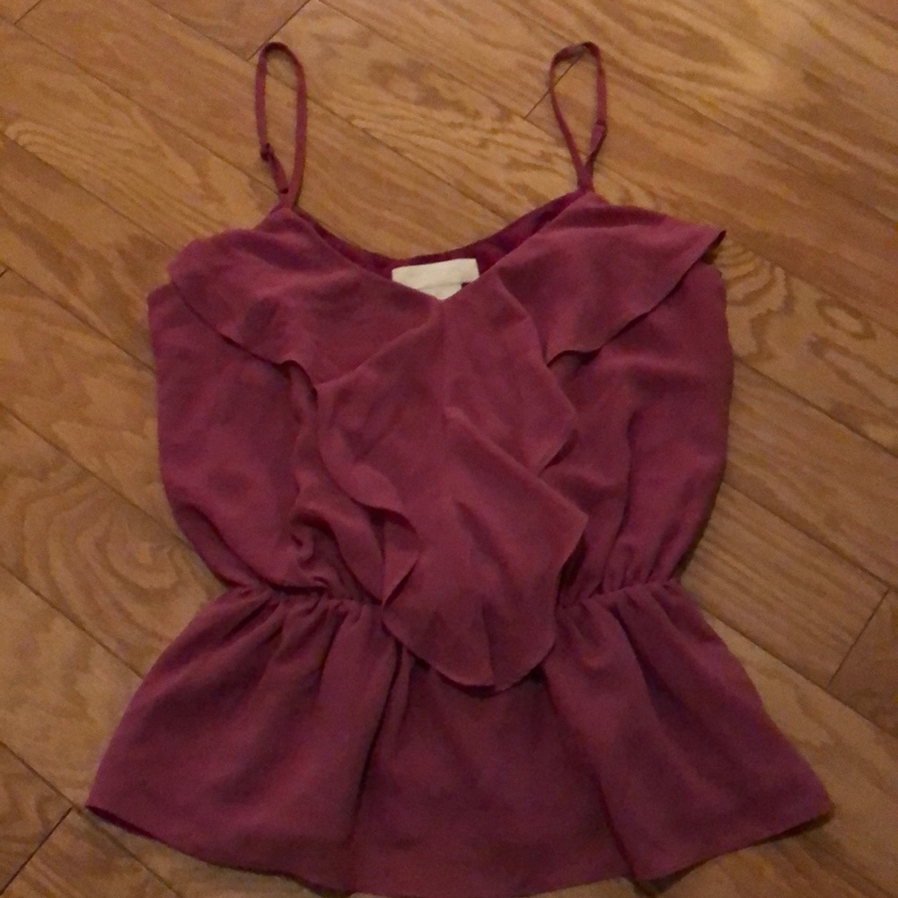 MM Couture Sleeveless Peplum Blouse Size XS